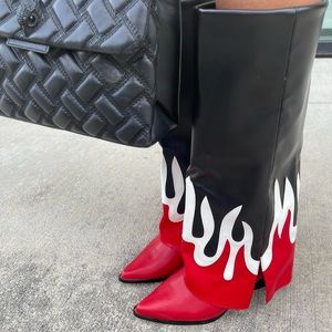 Flame Cape Robbin cowgirl boots (ONLY WORN ONCE)